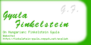 gyula finkelstein business card